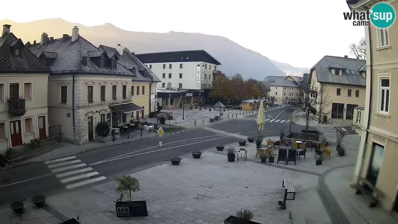 Plaza Central en Bovec