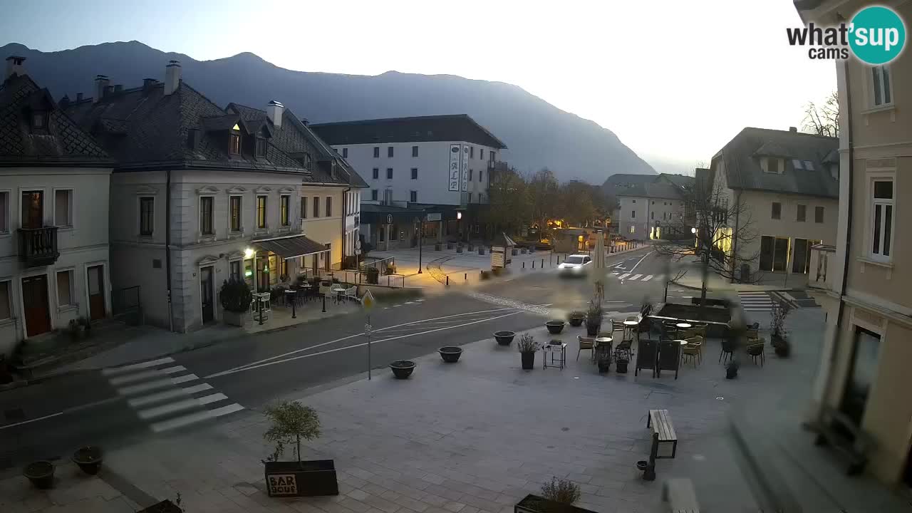 Plaza Central en Bovec