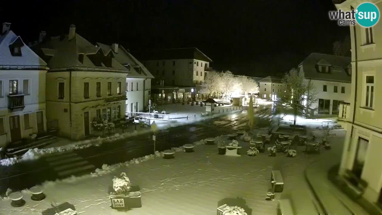 Plaza Central en Bovec