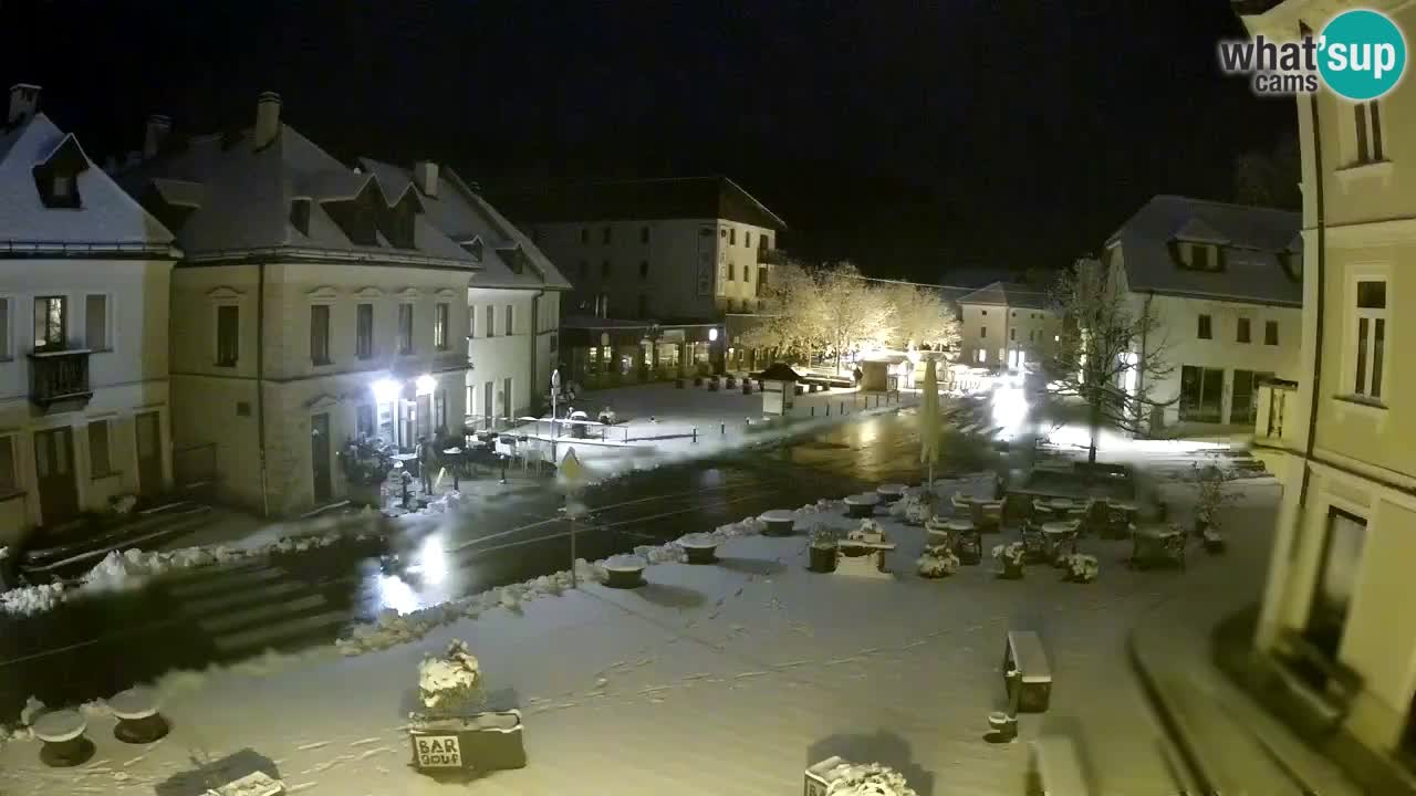 Plaza Central en Bovec