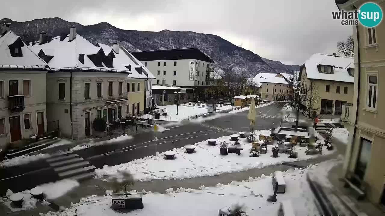 Plaza Central en Bovec