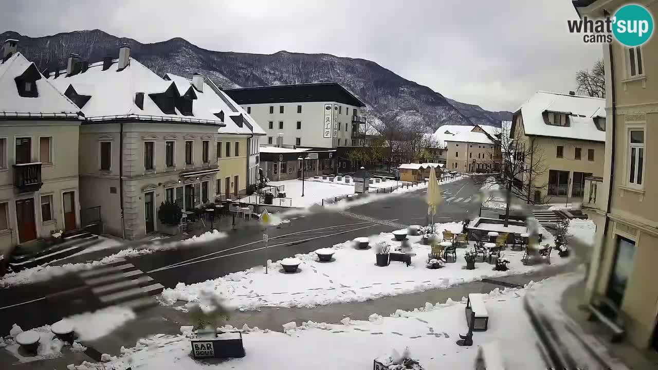 Plaza Central en Bovec