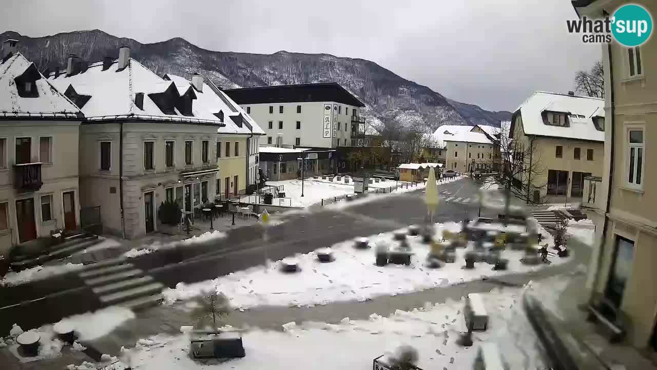 Plaza Central en Bovec