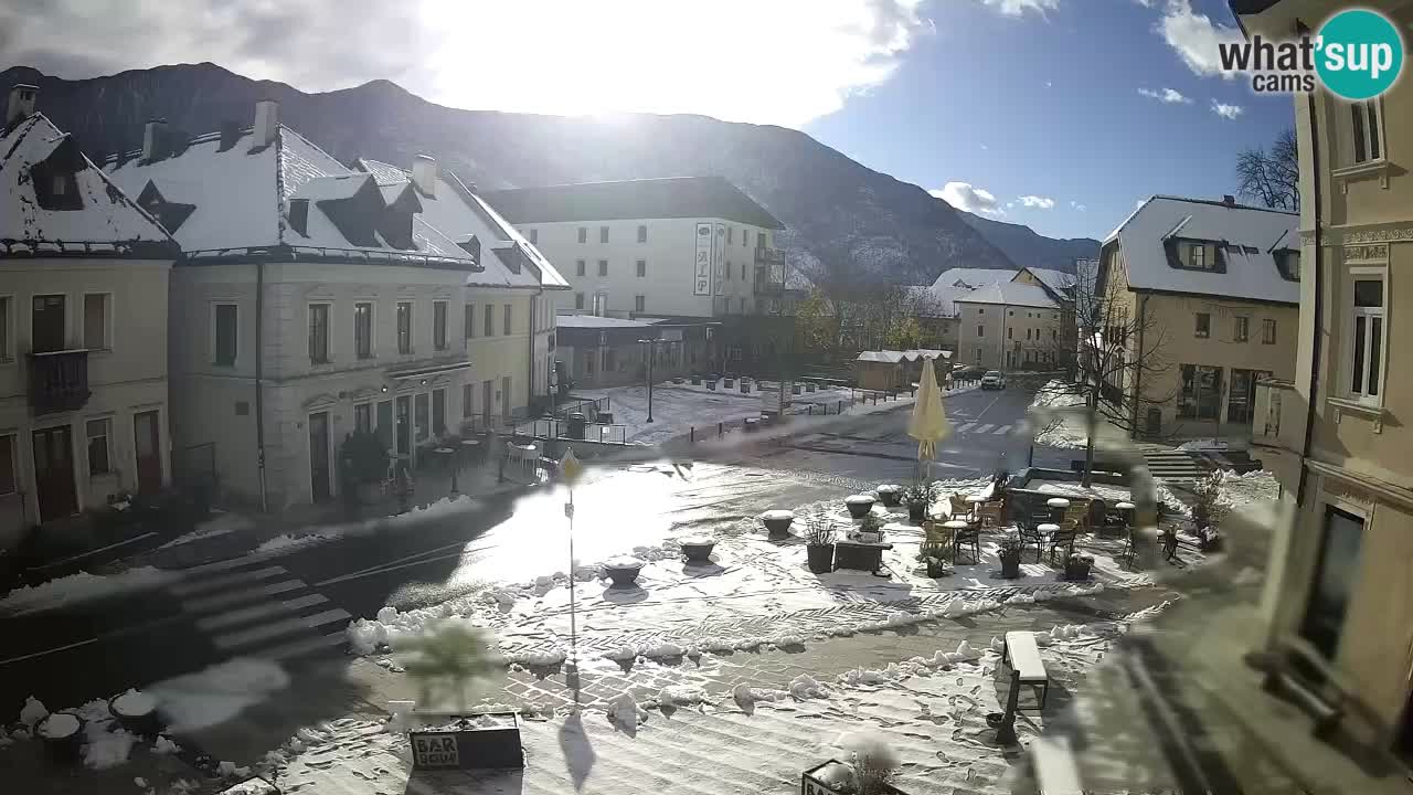 Plaza Central en Bovec