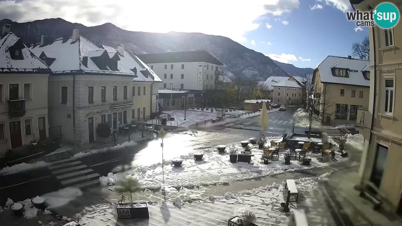 Plaza Central en Bovec