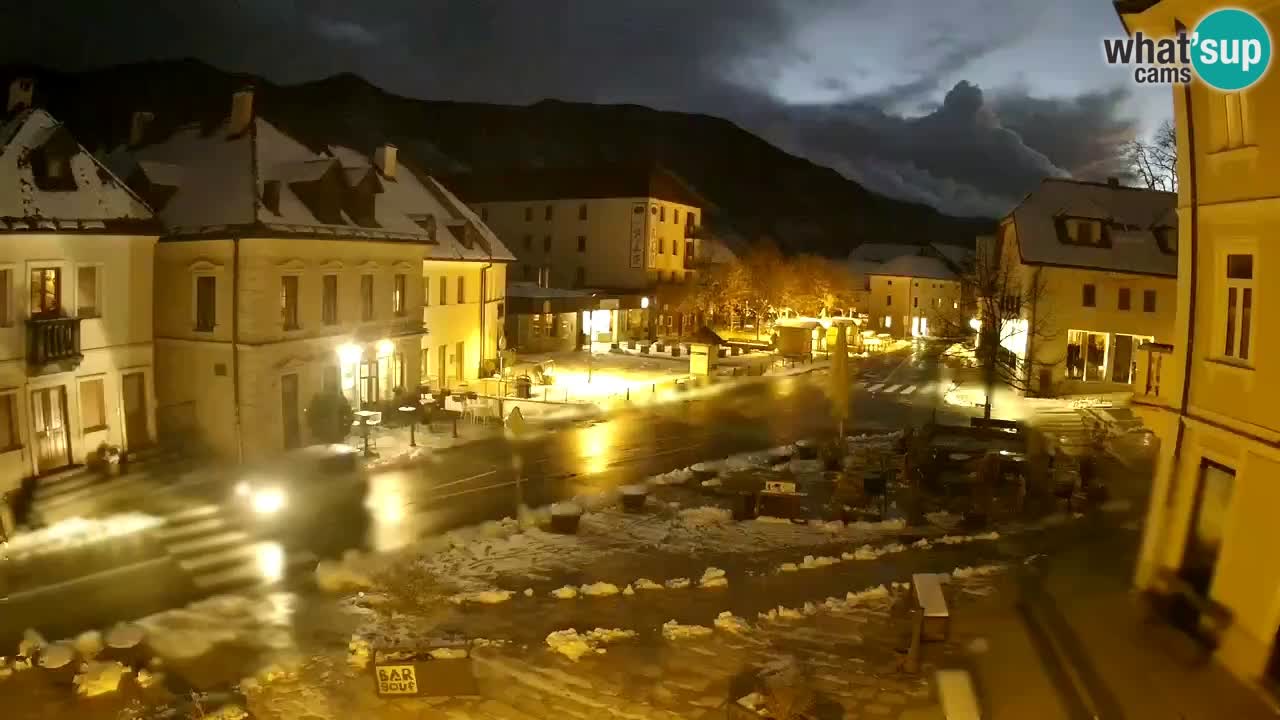 Plaza Central en Bovec