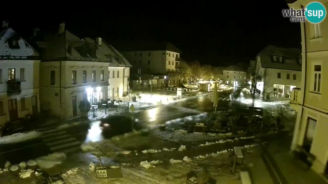 Plaza Central en Bovec