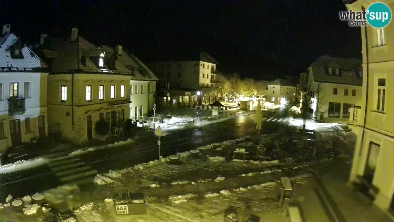 Plaza Central en Bovec