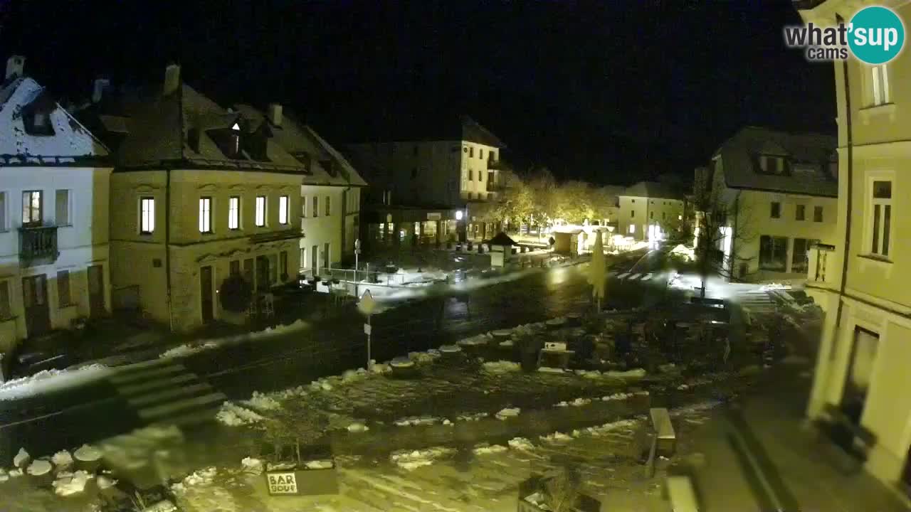 Plaza Central en Bovec