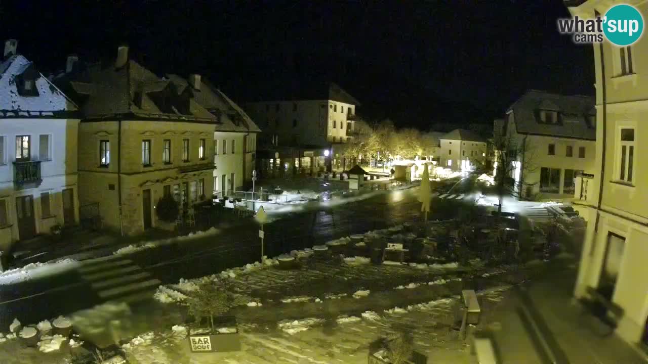 Plaza Central en Bovec