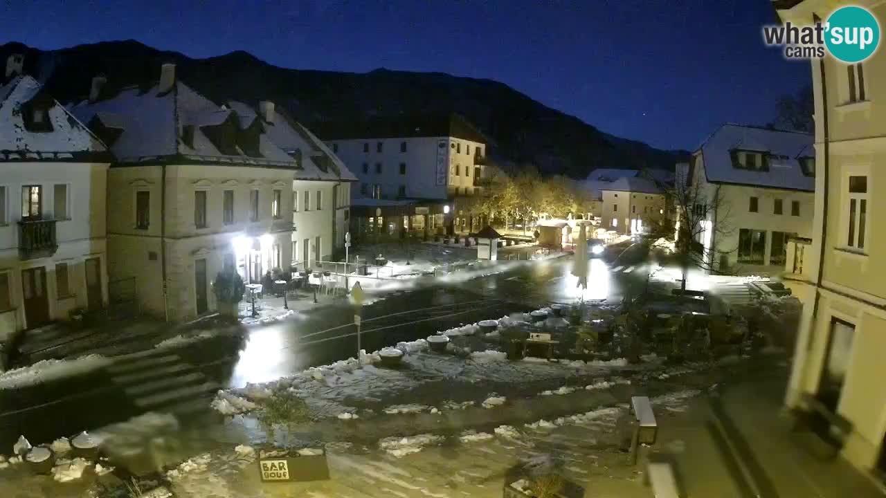 Plaza Central en Bovec