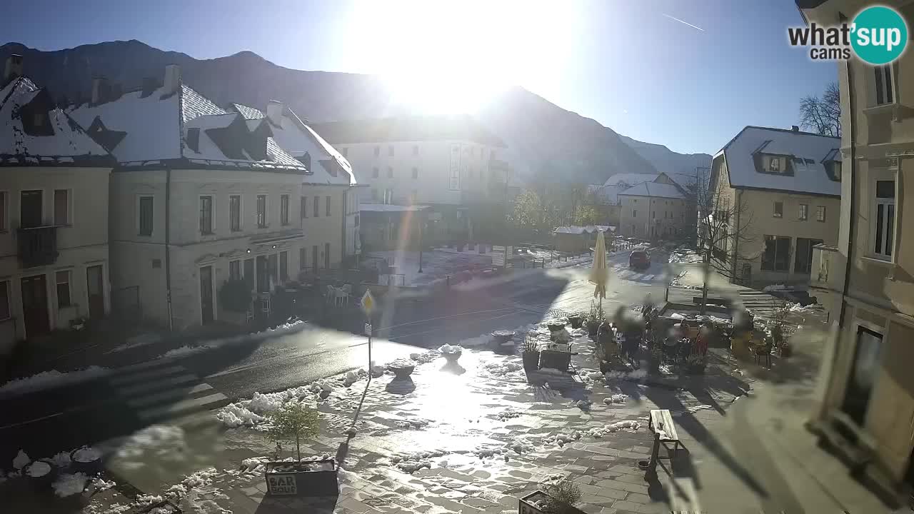 Plaza Central en Bovec