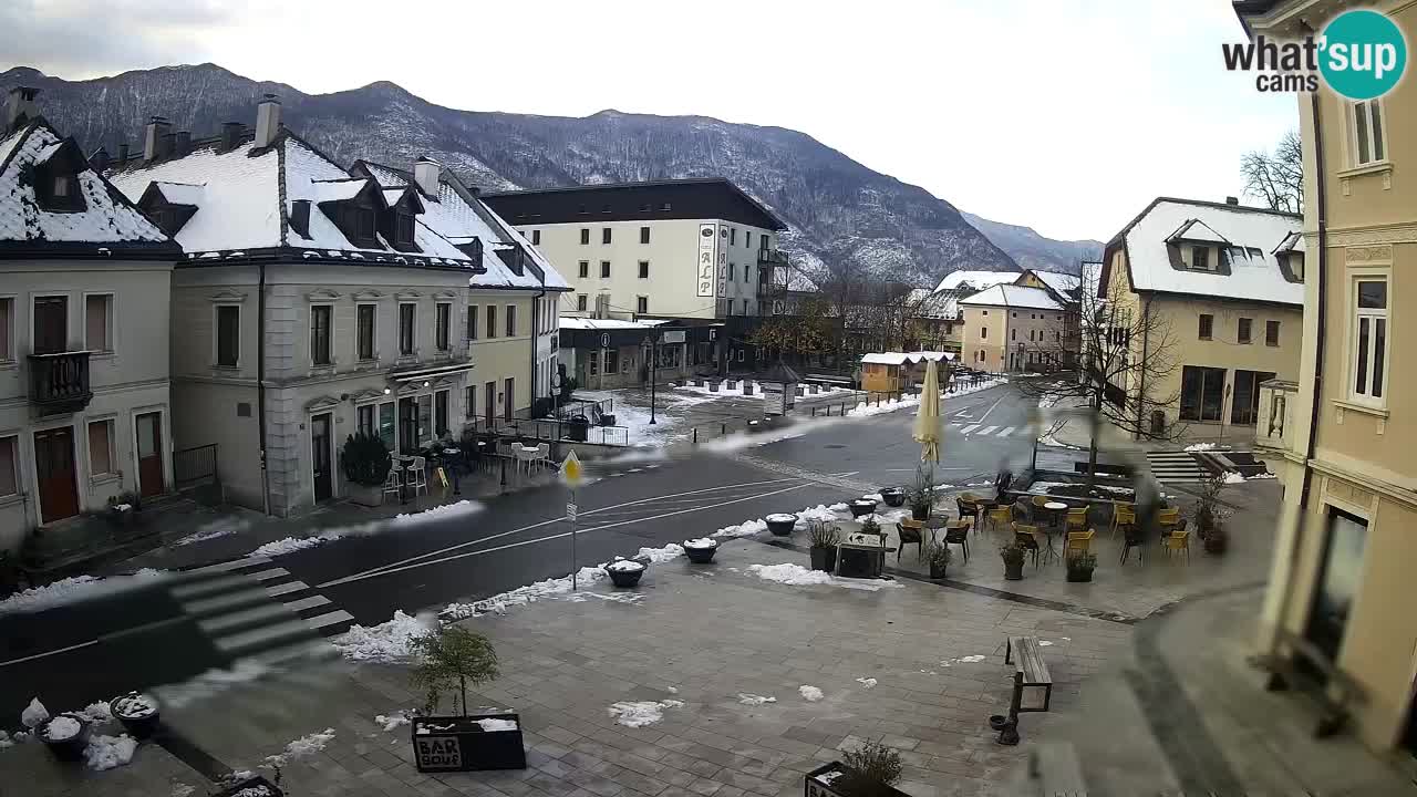 Plaza Central en Bovec