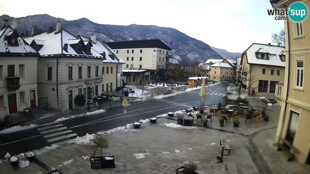 Plaza Central en Bovec