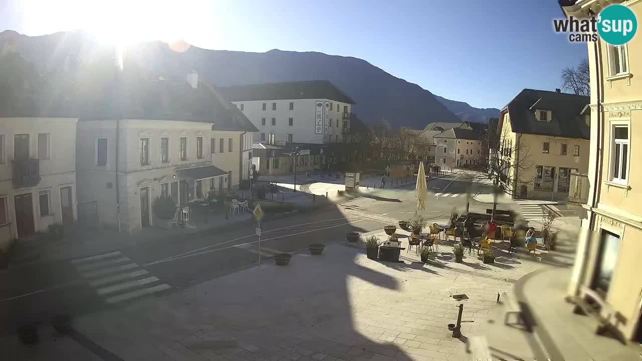 Plaza Central en Bovec