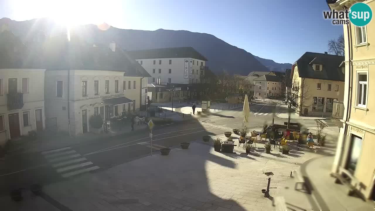 Plaza Central en Bovec