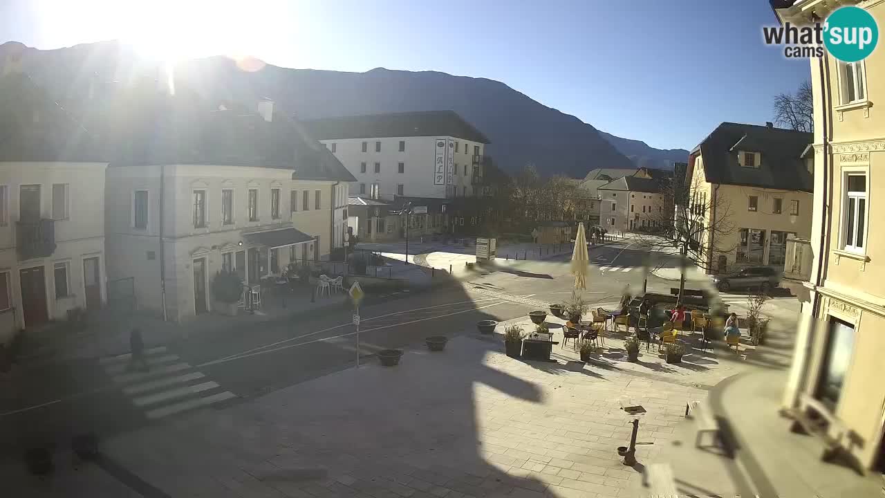 Plaza Central en Bovec