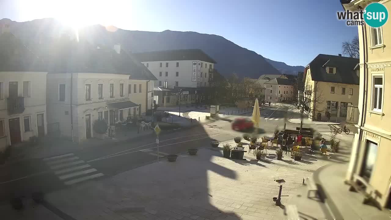 Plaza Central en Bovec