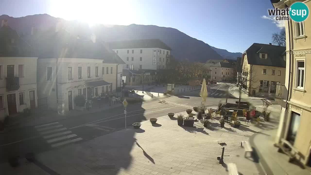 Plaza Central en Bovec