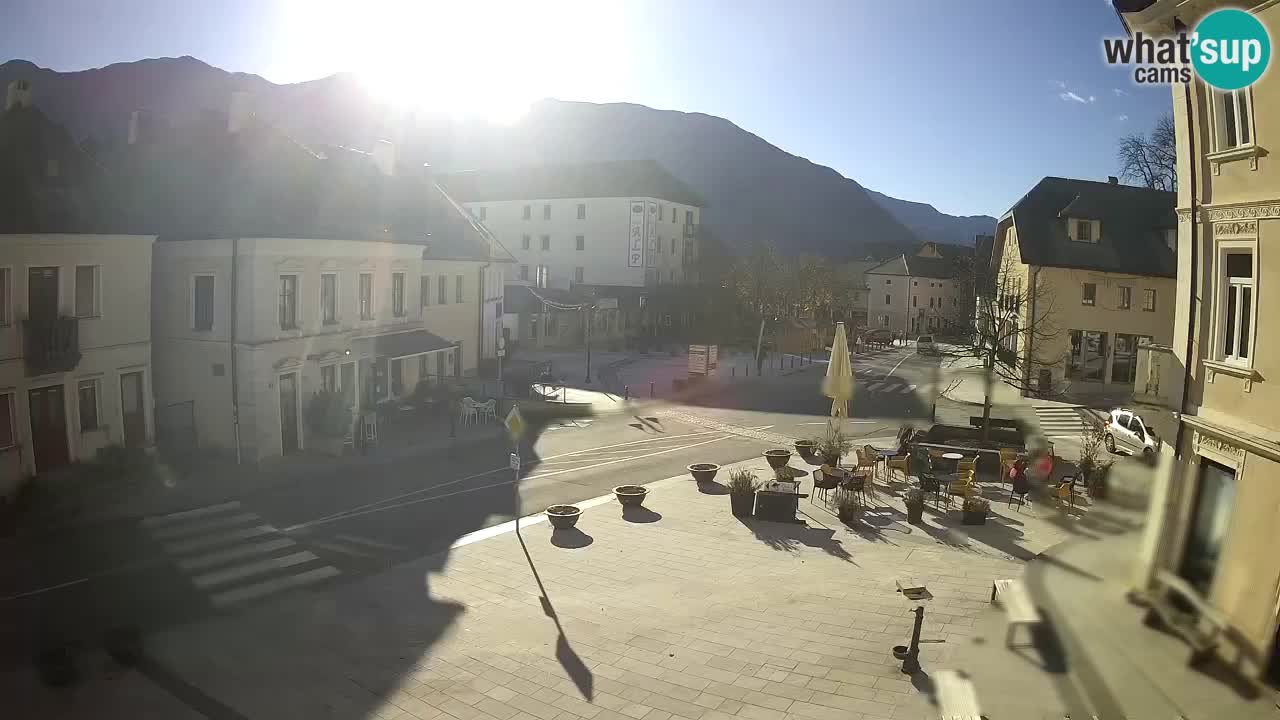 Plaza Central en Bovec