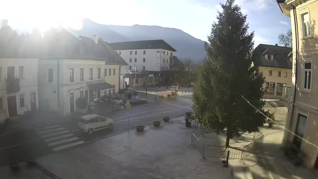 Plaza Central en Bovec