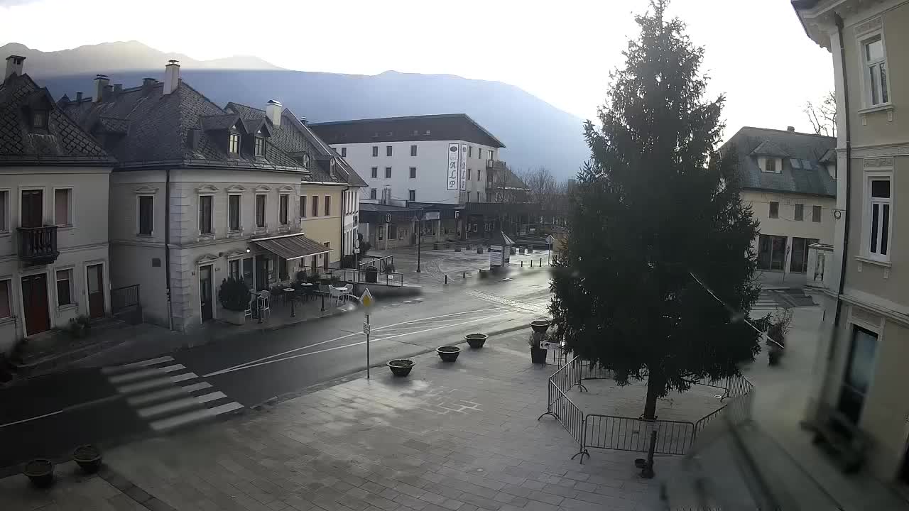 Plaza Central en Bovec