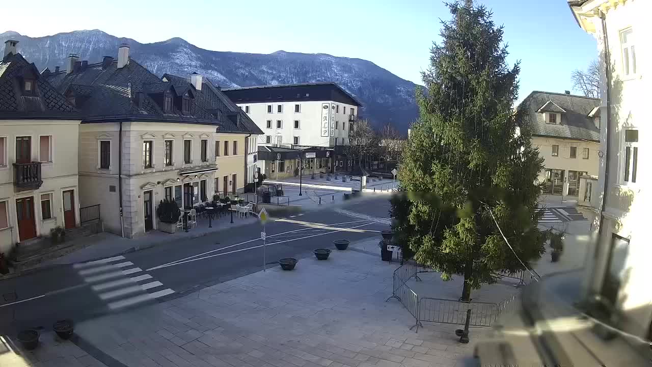 Main square in Bovec