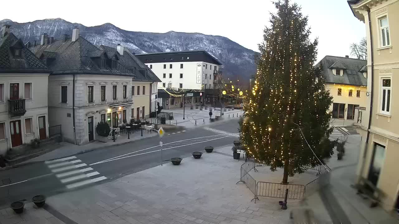 Plaza Central en Bovec