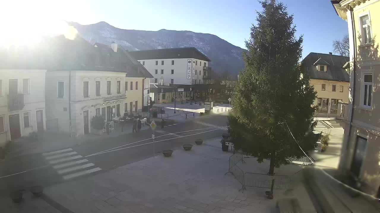 Place centrale à Bovec