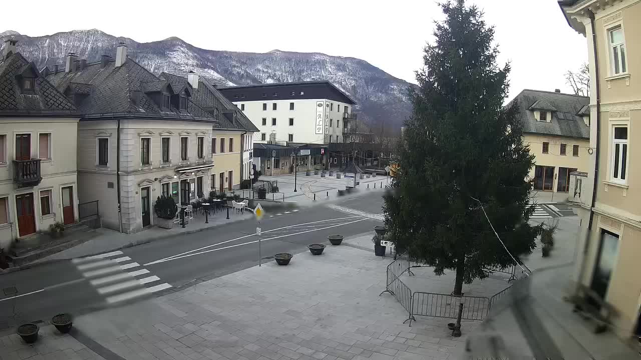 Plaza Central en Bovec