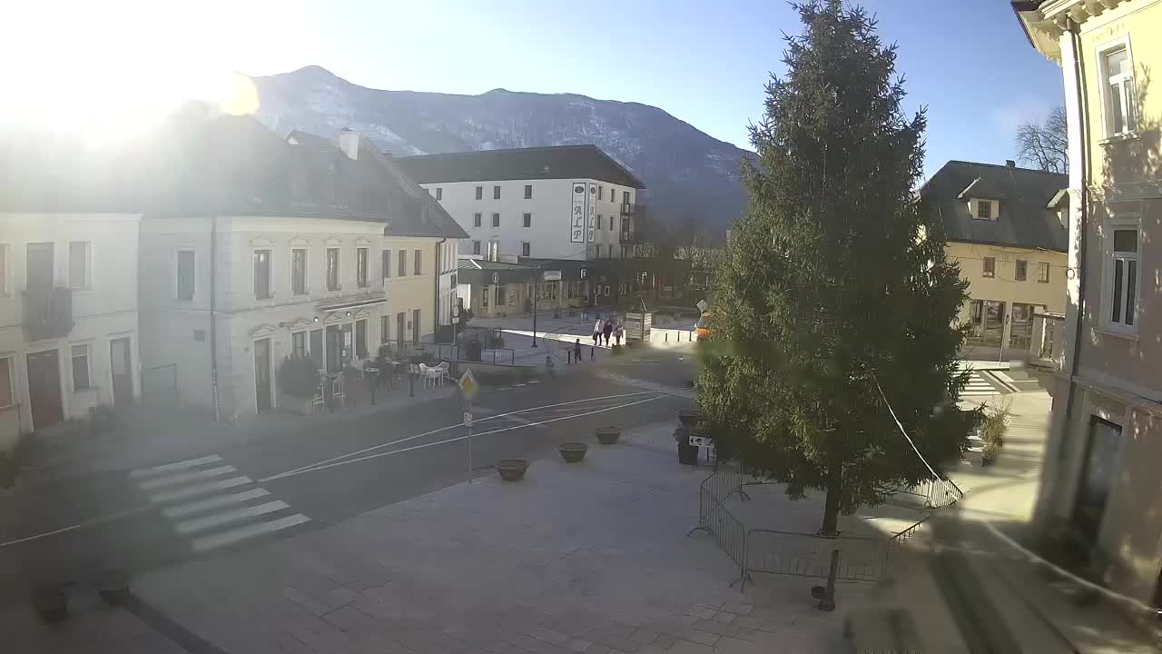 Place centrale à Bovec