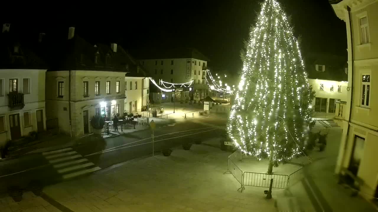 Plaza Central en Bovec