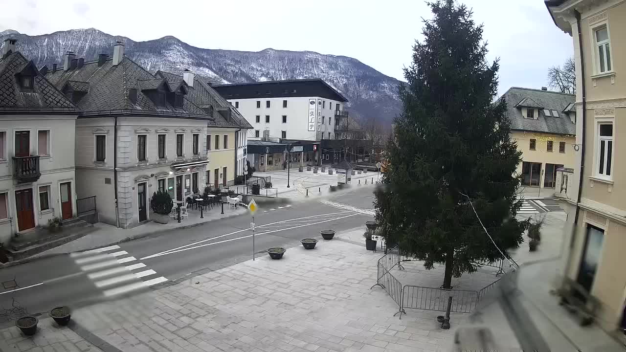 Plaza Central en Bovec