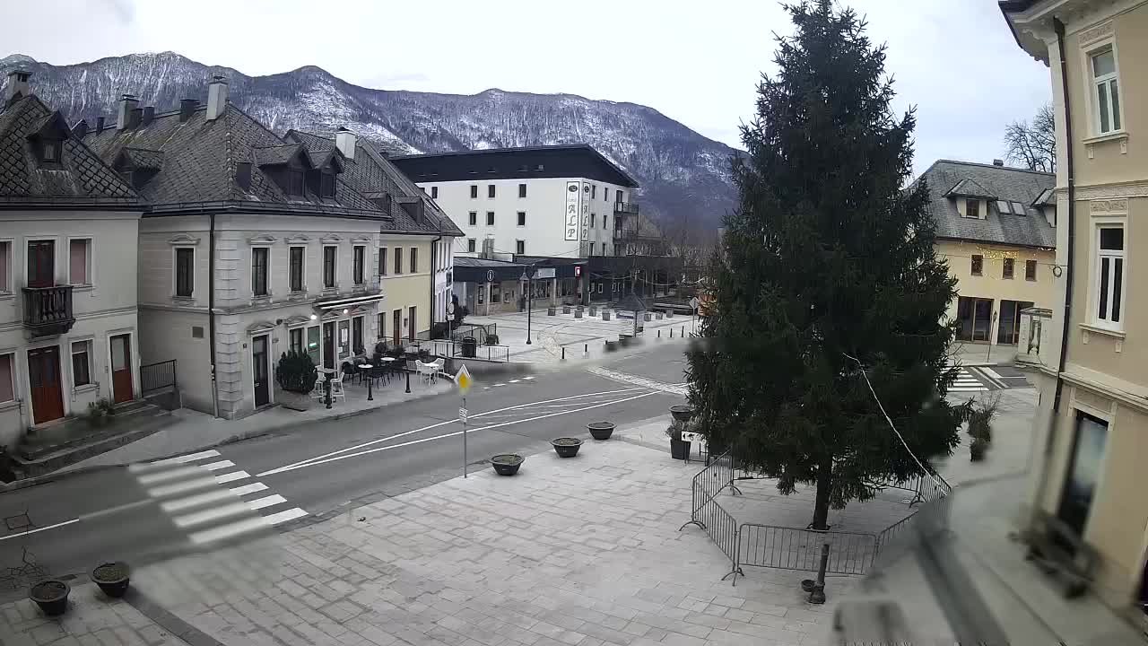 Place centrale à Bovec