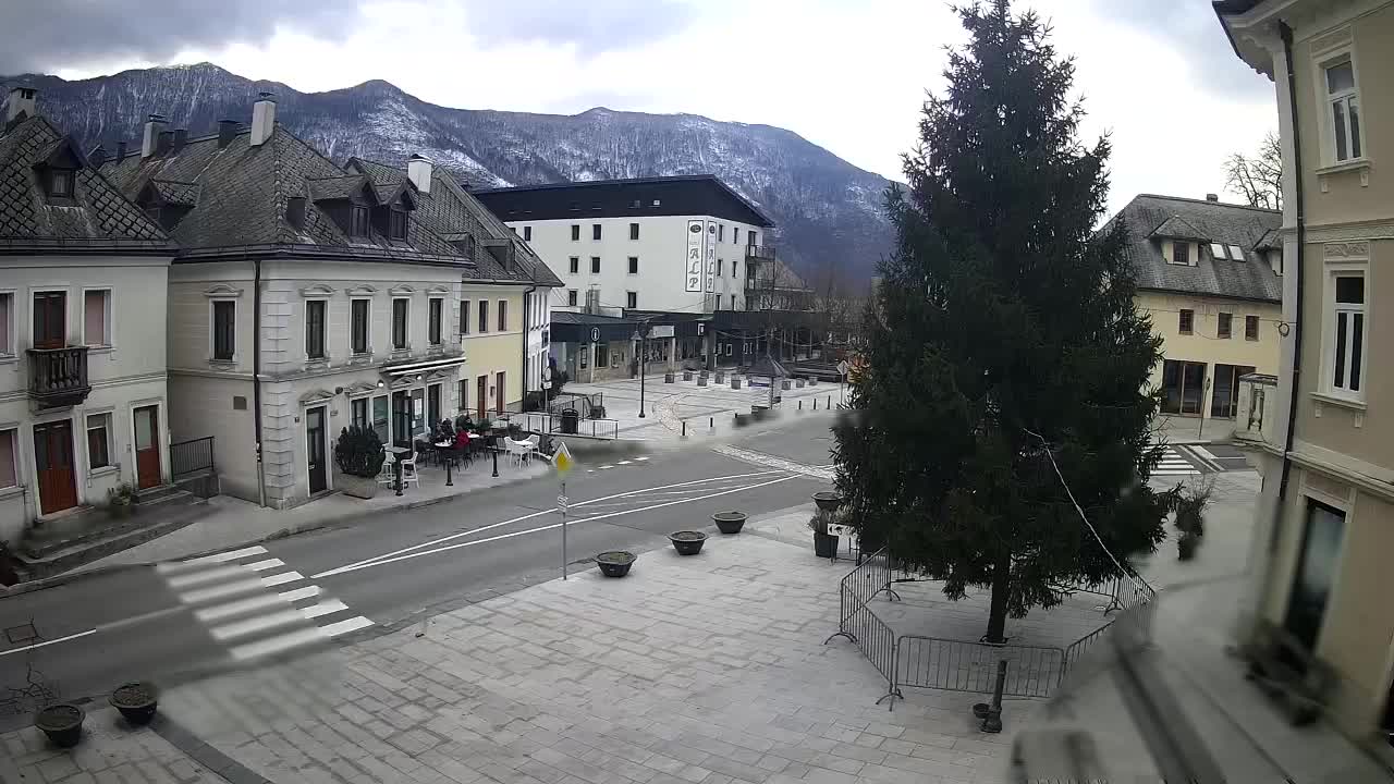 Plaza Central en Bovec