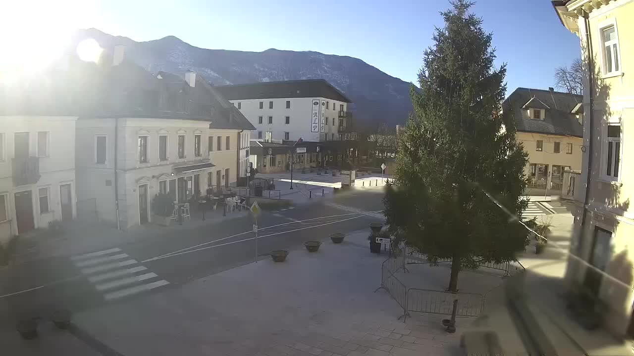 Plaza Central en Bovec