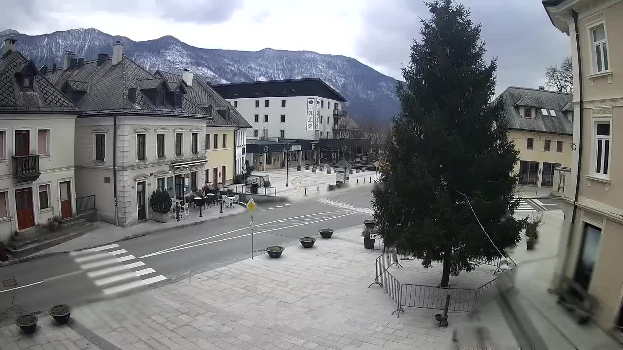 Plaza Central en Bovec