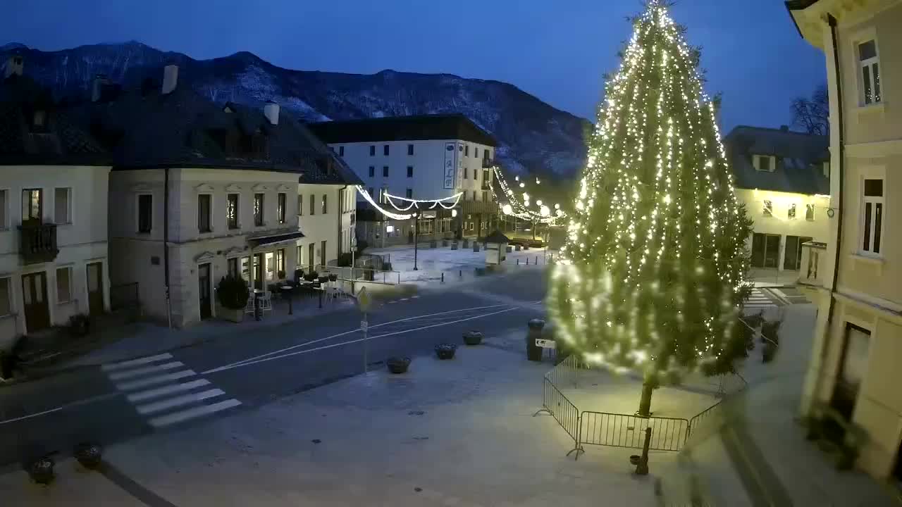 Main square in Bovec