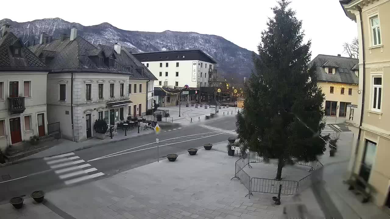 Plaza Central en Bovec