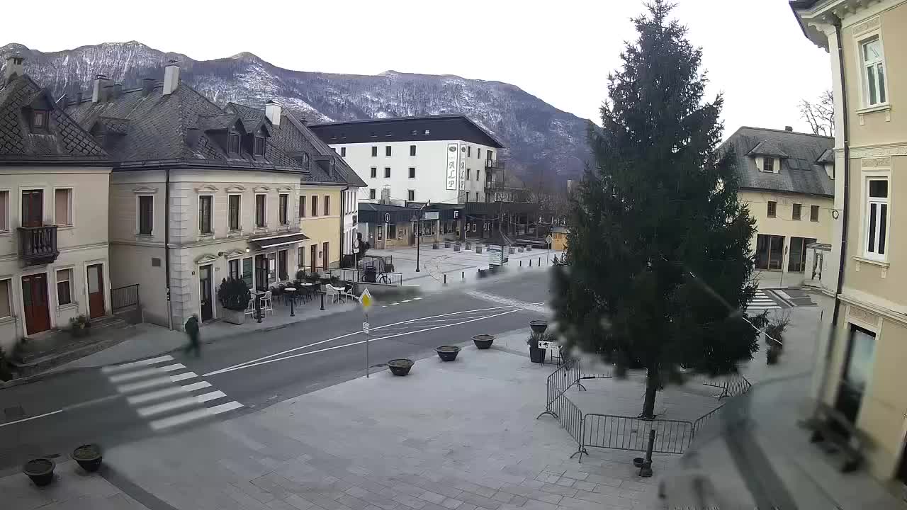 Plaza Central en Bovec