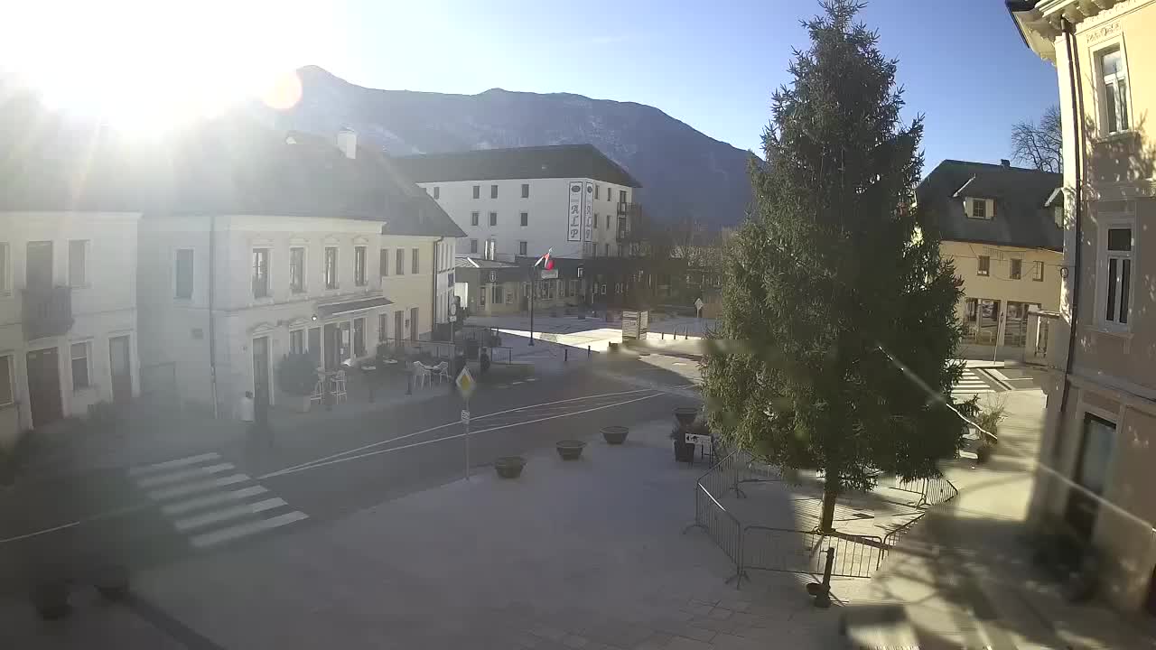 Place centrale à Bovec