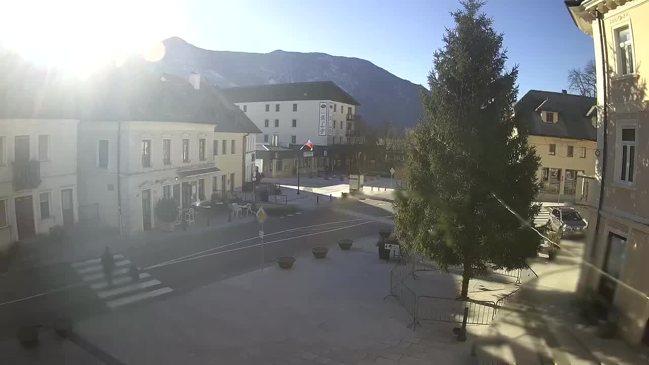 Place centrale à Bovec