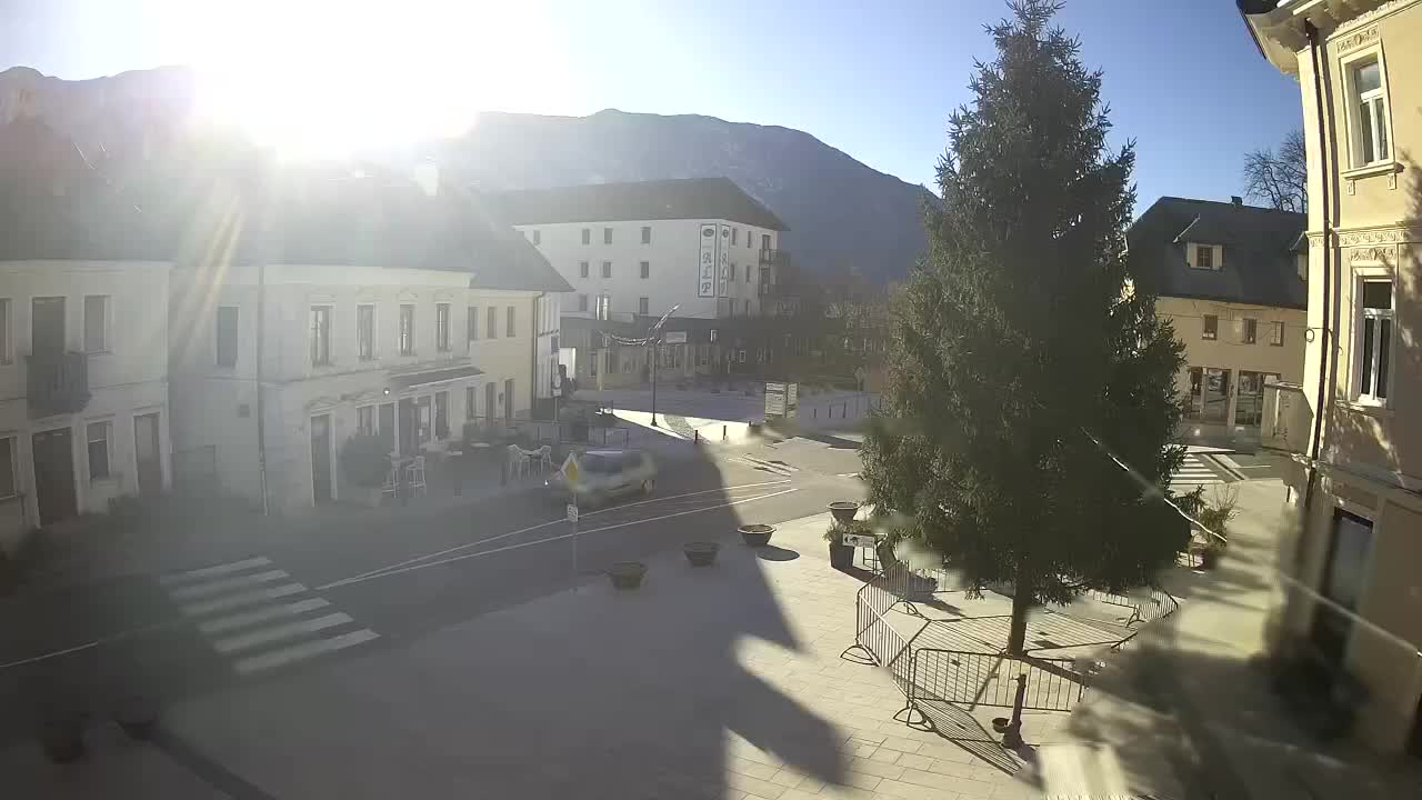 Plaza Central en Bovec