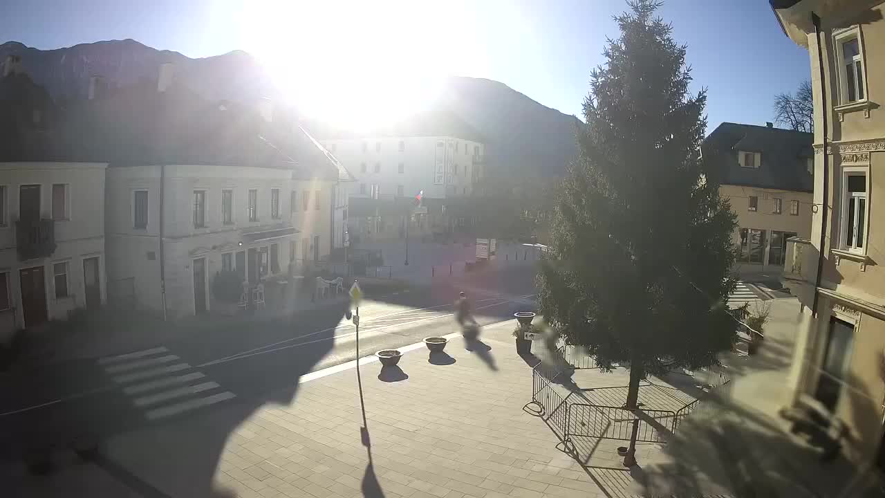 Place centrale à Bovec