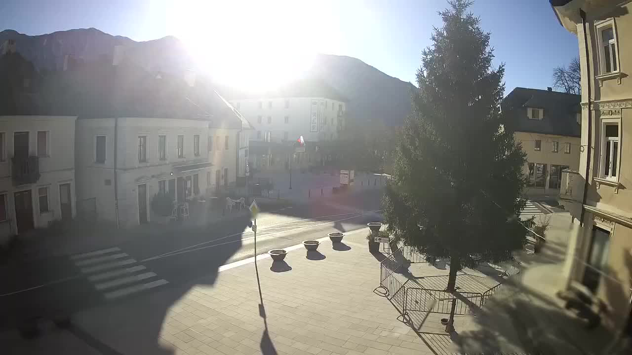 Plaza Central en Bovec