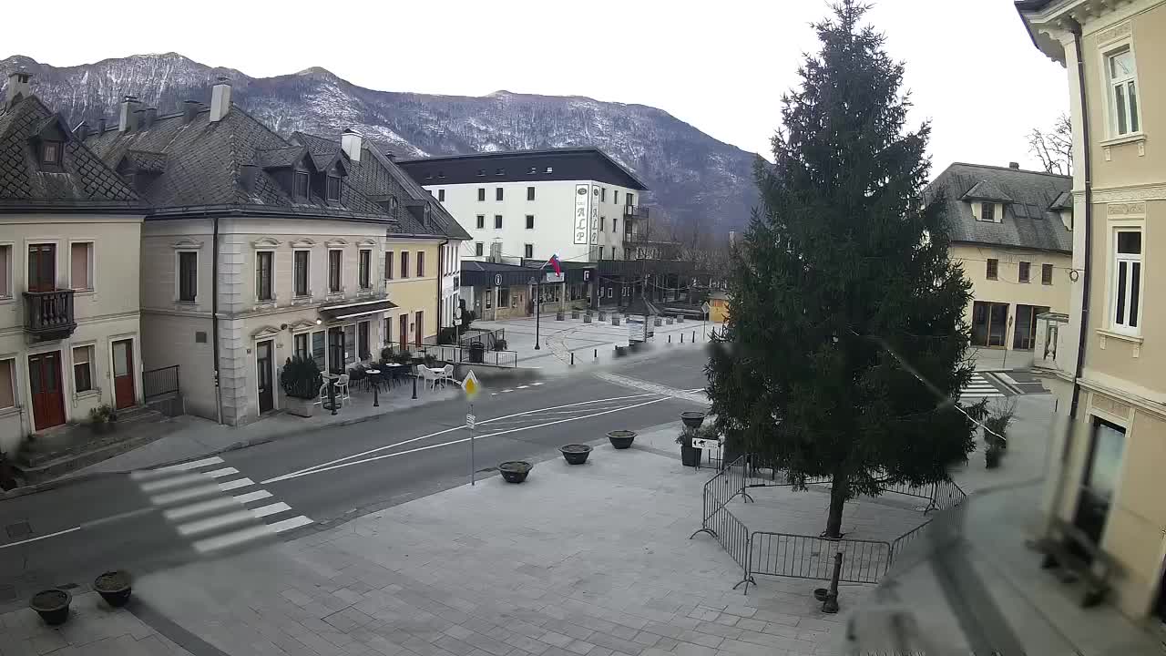 Place centrale à Bovec