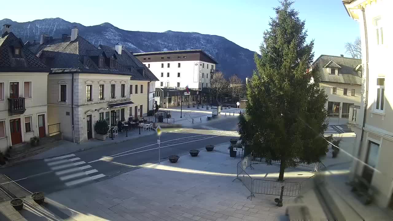 Main square in Bovec