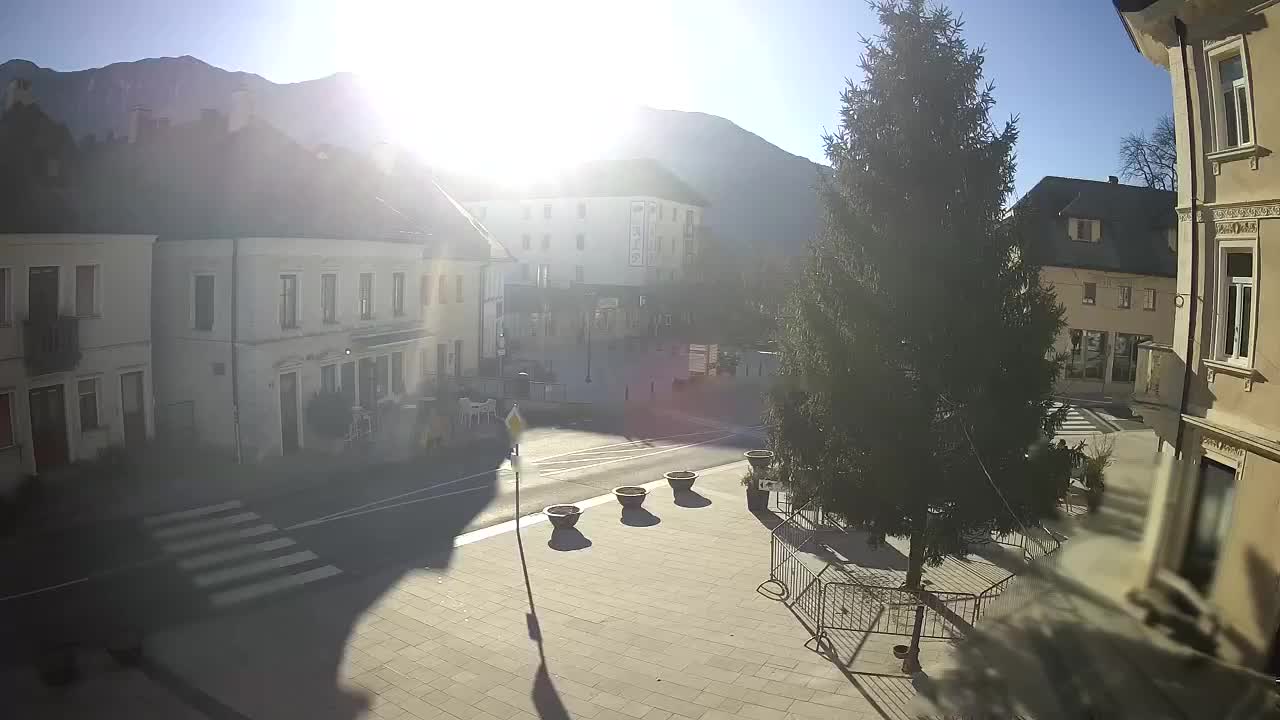 Place centrale à Bovec