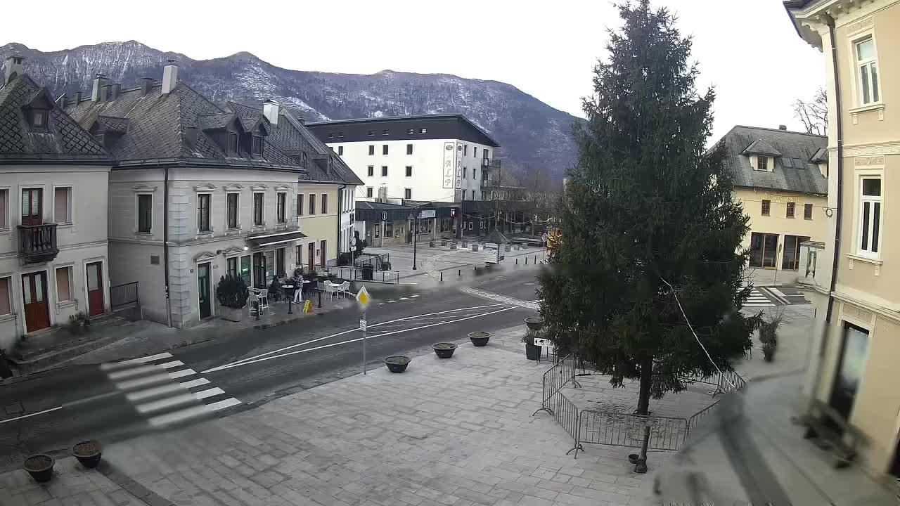 Plaza Central en Bovec