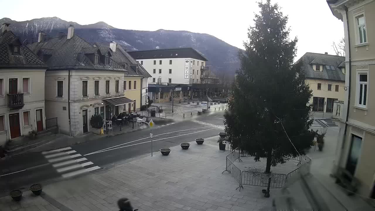 Place centrale à Bovec